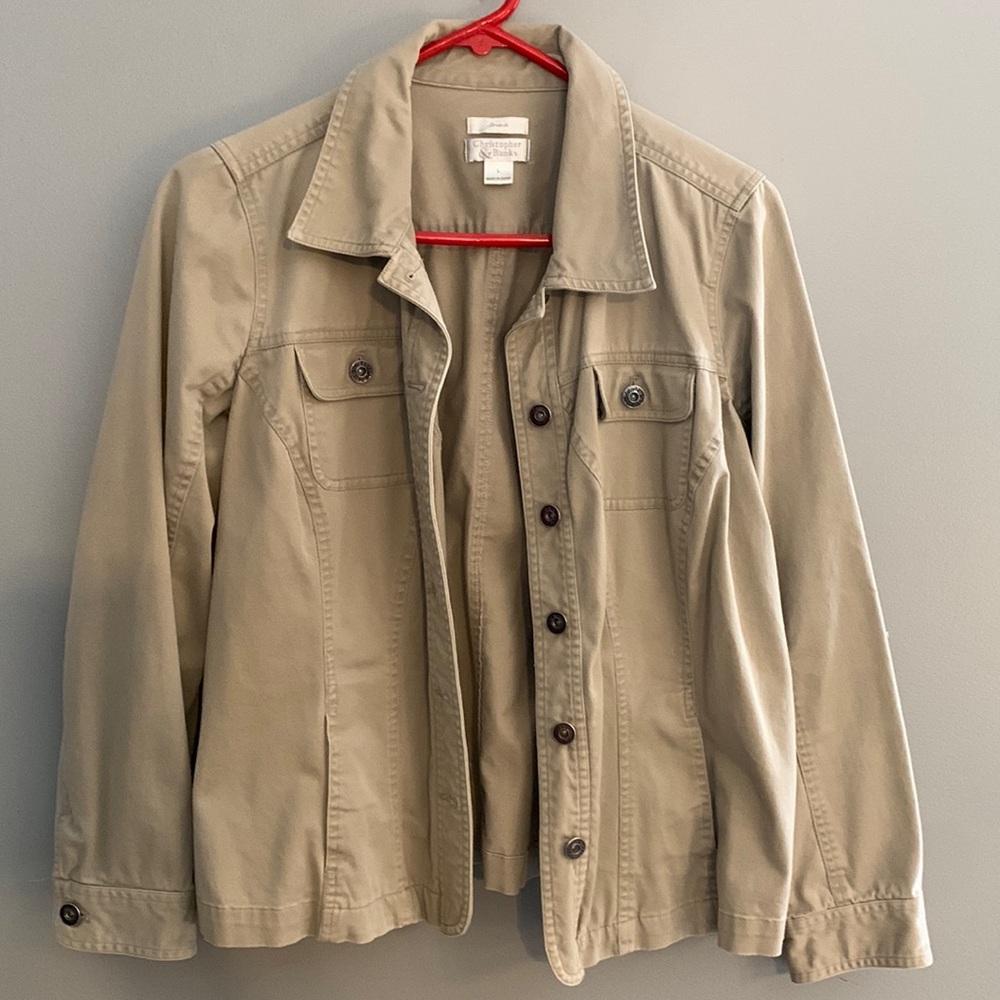 Christopher  & Banks size large stretch jacket